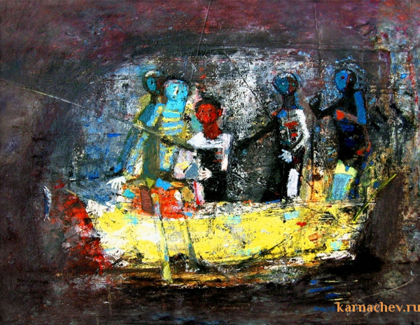 В тихой заводи двп. м. 38,5 х 49 - 1998 г.