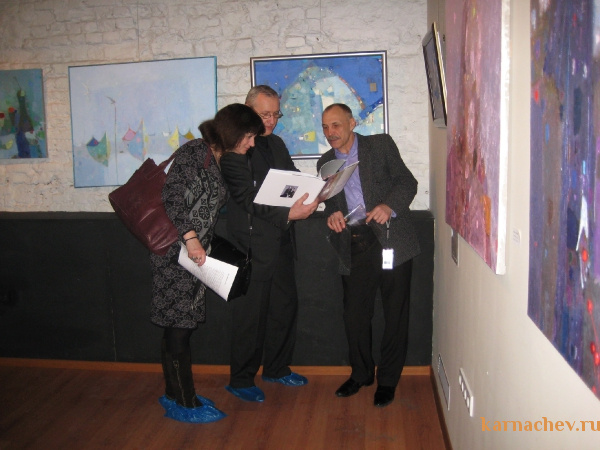 Выставка в Доме Нащокина. Москва - 2012 г. Встреча со зрителями.